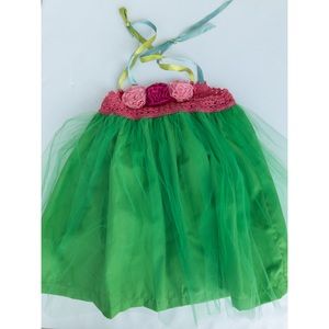 Green Tutu Dress - Size 6-12 Months